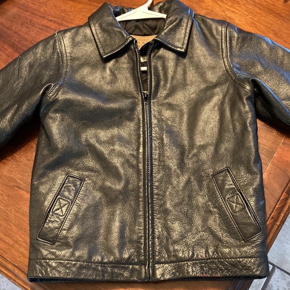 Authentic Gap Fine Leather XXS Kids Jacket - Picture 11 of 12